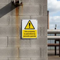 This Property Is Patrolled By Security Guards