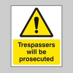 Trespassers Will be Prosecuted Trespassers Will be Prosecuted