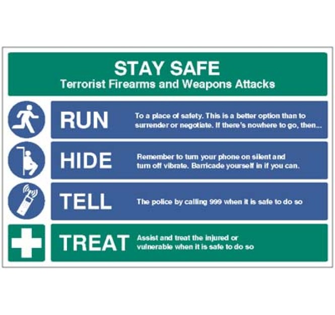 Stay Safe - Run - Hide - Tell - Treat