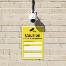 Caution - CCTV in Operation (Space for Details) - GDPR Compliant