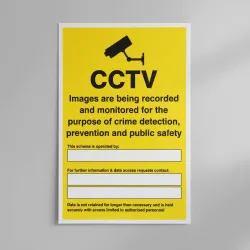 CCTV - Images are Being Recorded and Monitored (Space for Details) GDPR Compliant CCTV - Images are Being Recorded and Monitored (Space for Details) GDPR Compliant