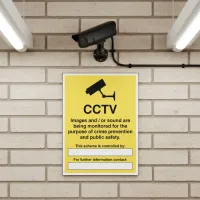 CCTV Images / Sound Being Monitored for the Purpose of Crime