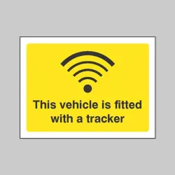 This Vehicle is Fitted with a Tracker