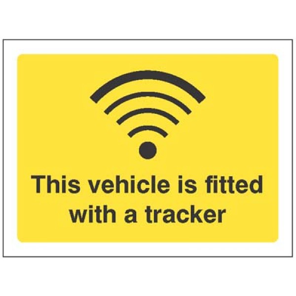 This Vehicle is Fitted with a Tracker