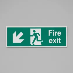 Fire Exit - Down and Left Fire Exit - Down and Left