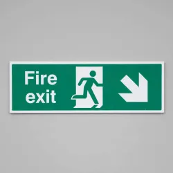 Fire Exit - Down and Right Fire Exit - Down and Right