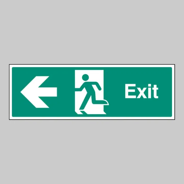 Left Exit Ramp Sign Exit - Left | Emergency Escape Safety Signs