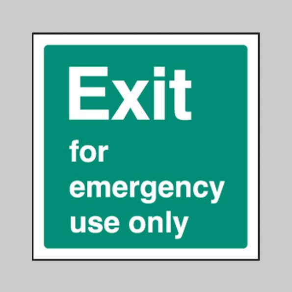 Exit for Emergency Use