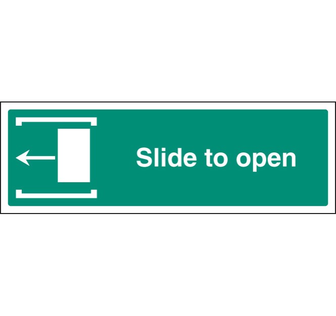 Slide to Open - Arrow Left