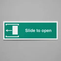 Slide to Open - Arrow Left Slide to Open - Arrow Left