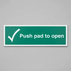 Push Pad to Open Push Pad to Open