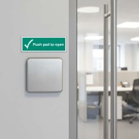 Push Pad to Open