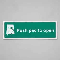 Push Pad to Open Push Pad to Open