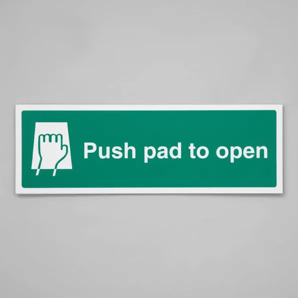 Push Pad to Open Push Pad to Open