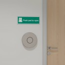 Push Pad to Open