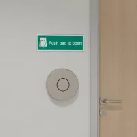 Push Pad to Open Push Pad to Open