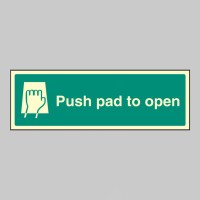 Push Pad to Open