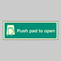 Push Pad to Open Push Pad to Open