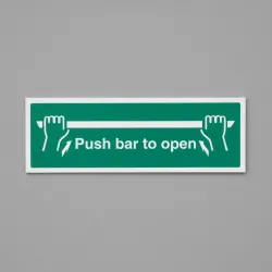 Push Bar to Open Push Bar to Open