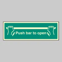 Push Bar to Open Push Bar to Open