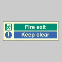 Fire Exit - Keep Clear Fire Exit - Keep Clear