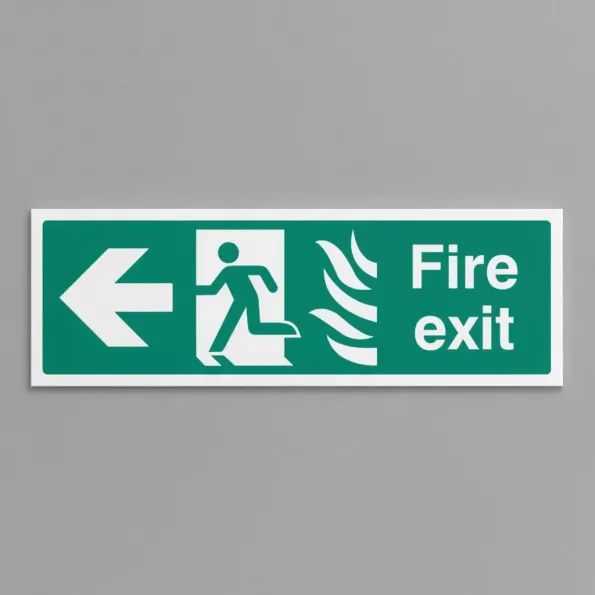 HTM Fire Exit - Arrow Left HTM Fire Exit - Arrow Left