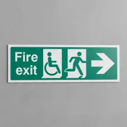 Disabled Fire Exit - Arrow Right Disabled Fire Exit - Arrow Right