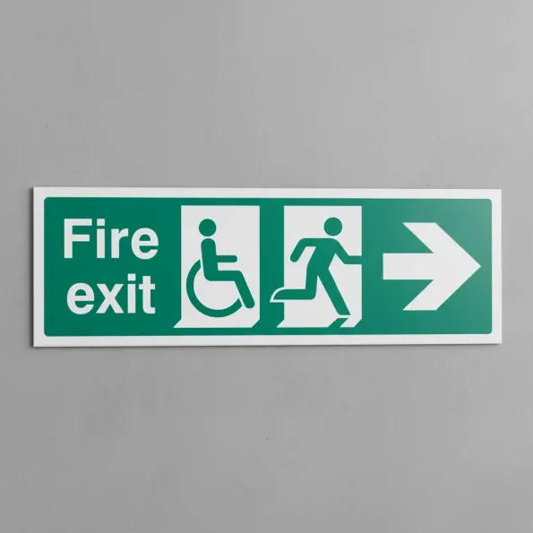 Disabled Fire Exit - Arrow Right Disabled Fire Exit - Arrow Right
