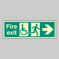 Disabled Fire Exit - Arrow Right Disabled Fire Exit - Arrow Right