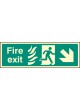 HTM Fire Exit - Arrow Down Right