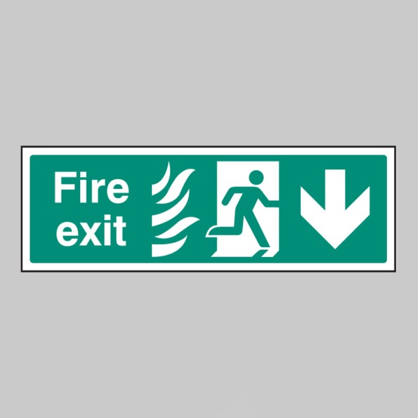 HTM Fire Exit - Arrow Down
