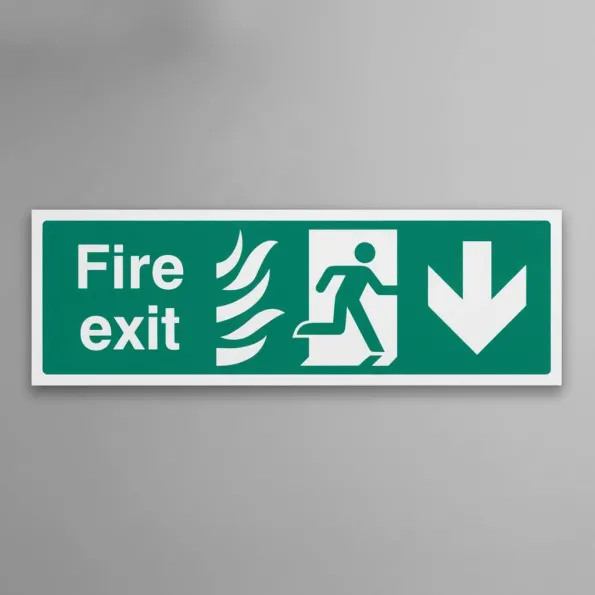 HTM Fire Exit - Arrow Down HTM Fire Exit - Arrow Down