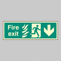 HTM Fire Exit - Arrow Down
