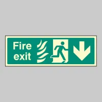 HTM Fire Exit - Arrow Down HTM Fire Exit - Arrow Down