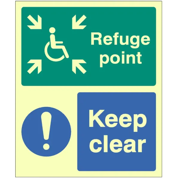 Refuge Point Keep Clear Refuge Point Keep Clear