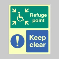 Refuge Point Keep Clear Refuge Point Keep Clear