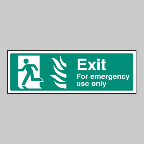 HTM Exit for Emergency Use Only - Left