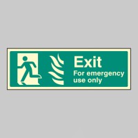 HTM Exit for Emergency Use Only - Left