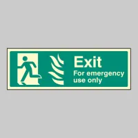 HTM Exit for Emergency Use Only - Left HTM Exit for Emergency Use Only - Left