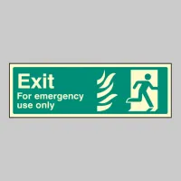 HTM Exit for Emergency Use Only - Right HTM Exit for Emergency Use Only - Right