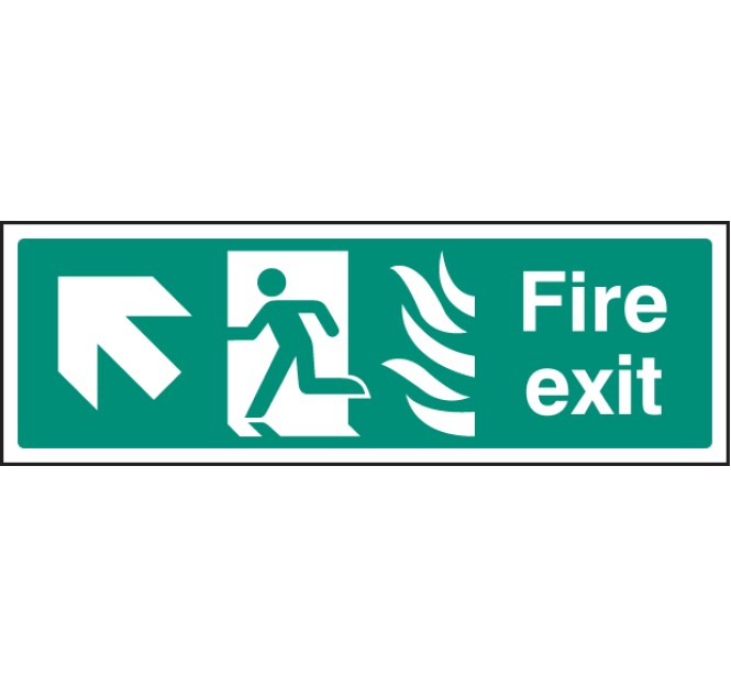 HTM Fire Exit - Arrow Up Left