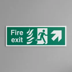 HTM Fire Exit - Arrow Up Right HTM Fire Exit - Arrow Up Right