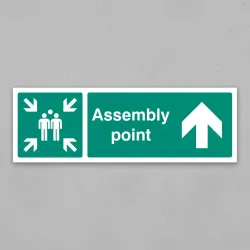 Assembly Point - Arrow Up / Straight On Assembly Point - Arrow Up / Straight On