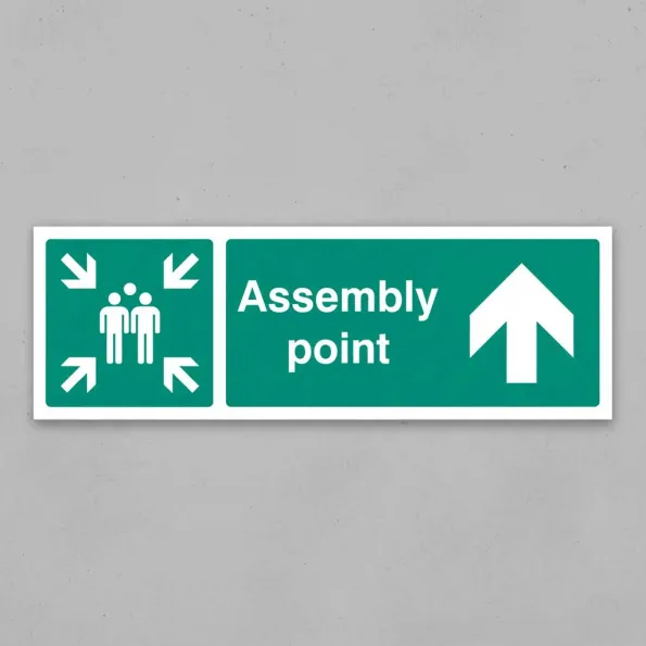 Assembly Point - Arrow Up / Straight On Assembly Point - Arrow Up / Straight On