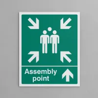 Assembly Point - Arrow Up / Straight On Assembly Point - Arrow Up / Straight On