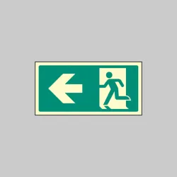 Intermediate Fire Exit Marker - Arrow Left Intermediate Fire Exit Marker - Arrow Left