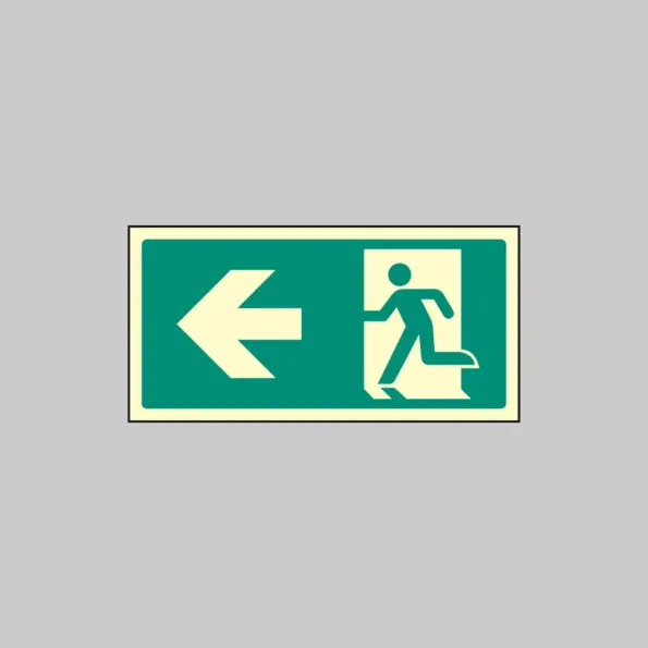 Intermediate Fire Exit Marker - Arrow Left Intermediate Fire Exit Marker - Arrow Left