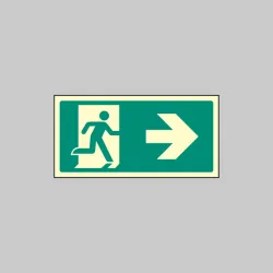 Intermediate Fire Exit Marker - Arrow Right Intermediate Fire Exit Marker - Arrow Right