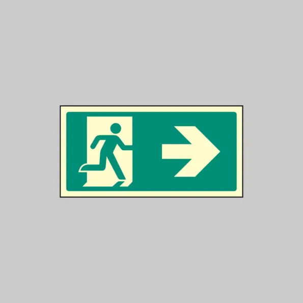 Intermediate Fire Exit Marker - Arrow Right Intermediate Fire Exit Marker - Arrow Right