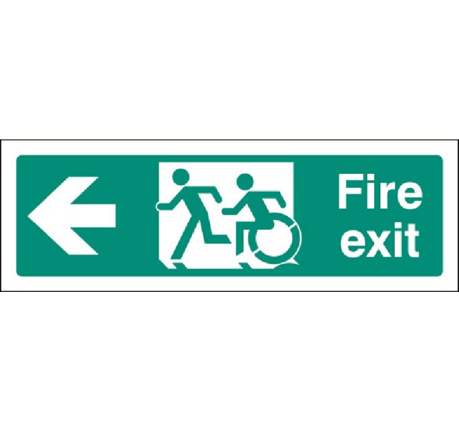 Inclusive Disabled Fire Exit Design - Arrow Left